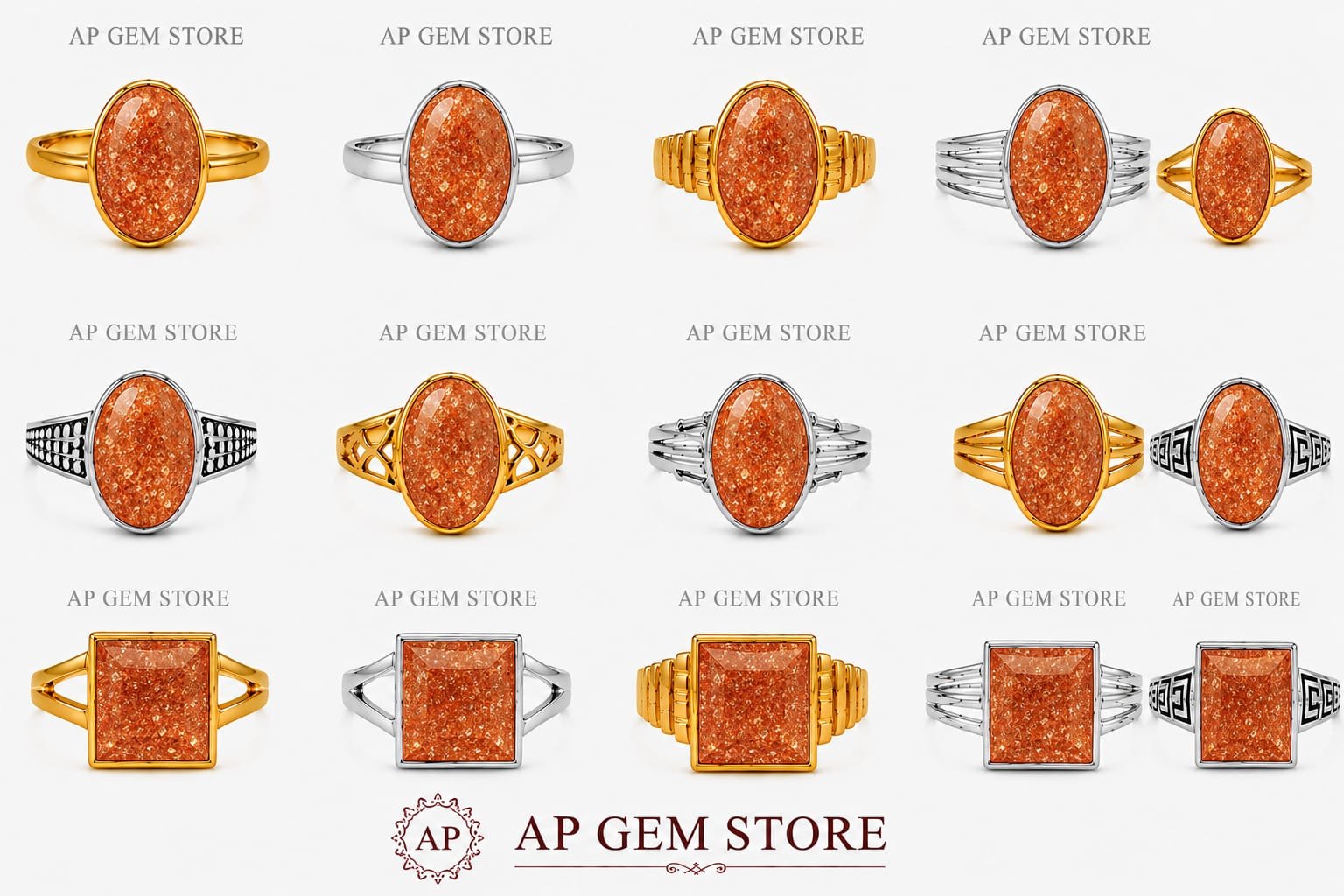 Sun Stone Rings